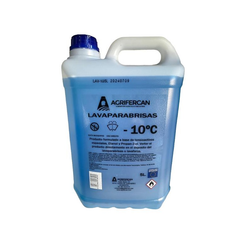 *GARRAFA LIQUIDO LAVAPARABRISAS PROTEC -10ºC 5L