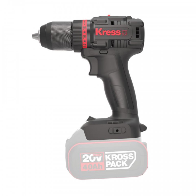 *KRESS TALADRO ATORNILLADOR 60Nm 20V S/BAT